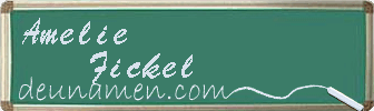Amelie Fickel Visitenkarte